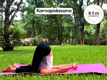 Karnapidasana Yoga Ear Pressure Pose